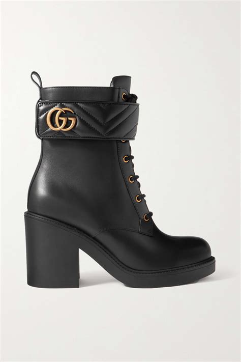 gucci marmont ankle leather boots sale used|Gucci boots vsco.